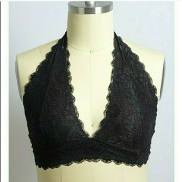 πHPx2!π LAST ONE! 3X Halter Bralette in Berry - Picture 3 of 4